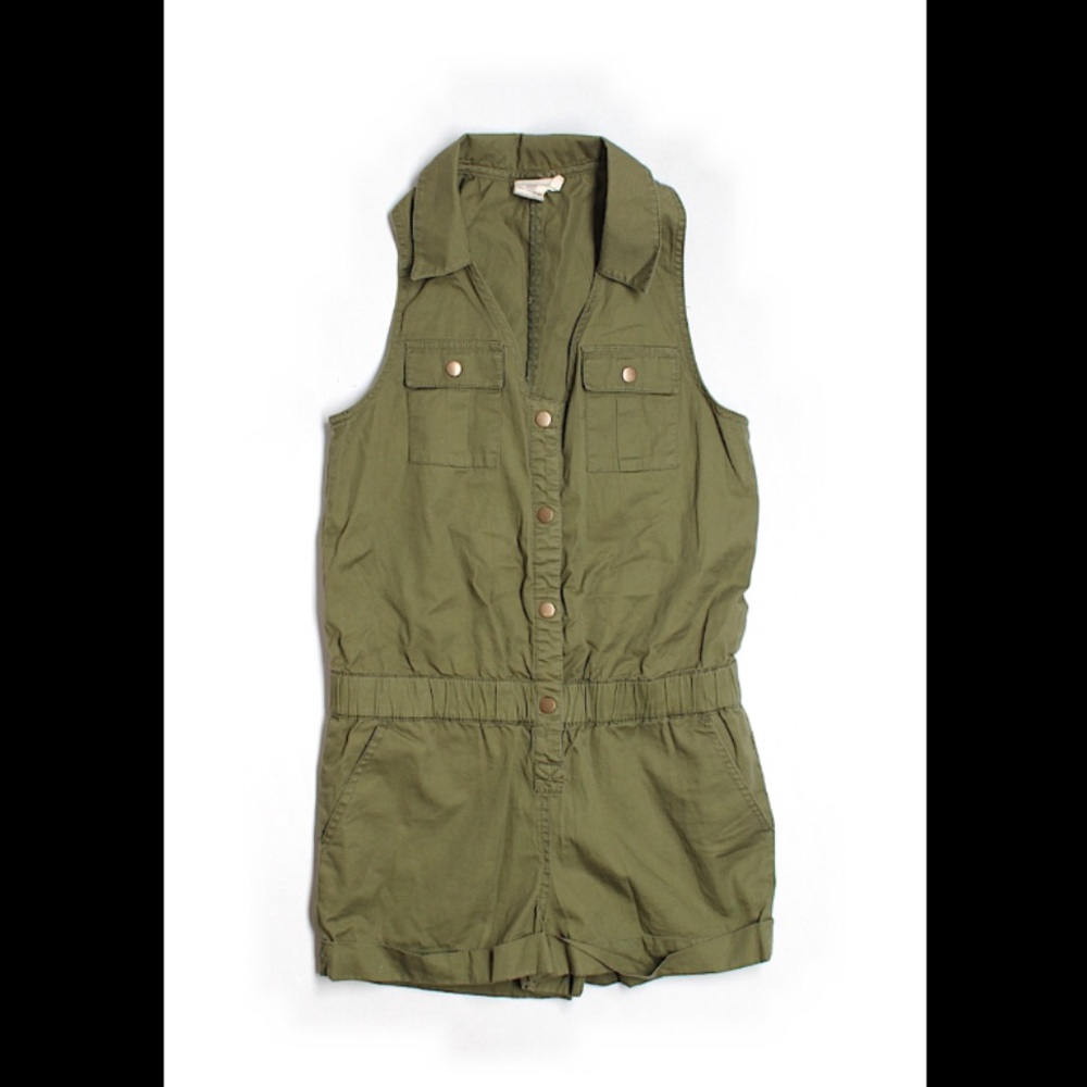 💚Silence and noise utility romper💚